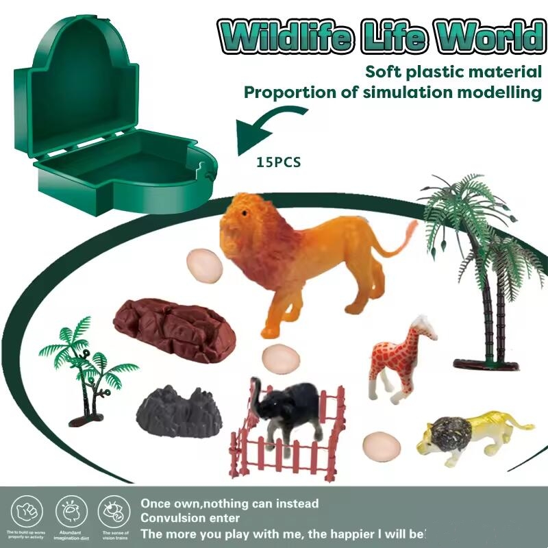 cartoon wild animals model  toys