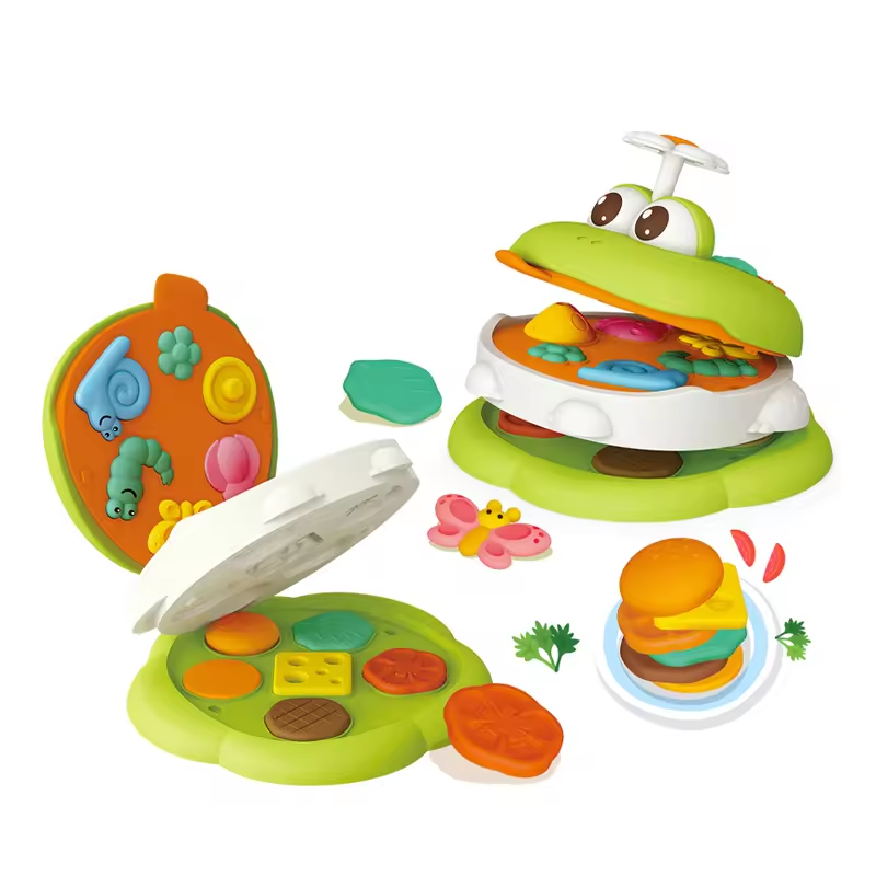 creative plasticine modeling food clay play