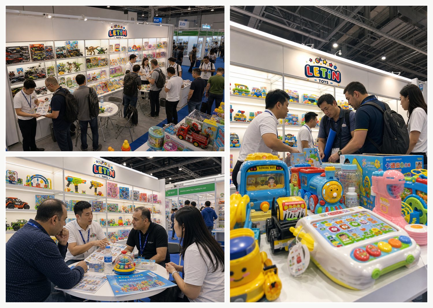 LeTin Toys booth at international toy fairs