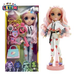 Rainbow Fashion Doll with Bag, Wand & Light-Up Sound