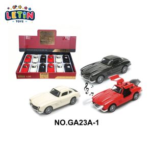 Vintage Diecast Pull-Back Car, 3 Colors