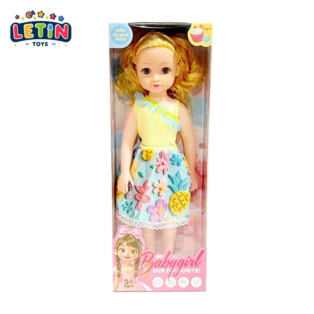 18-Inch Big-Eyed Chubby Baby Doll with Music IC