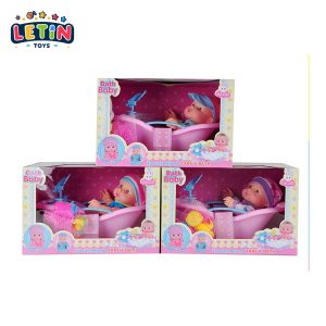 10-Inch Vinyl Baby Doll with Bathtub & Accessories (3 Styles)