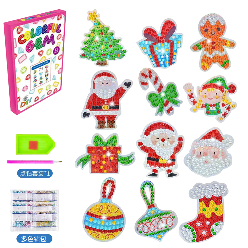 DIY 5D Diamond Painting Christmas Stickers