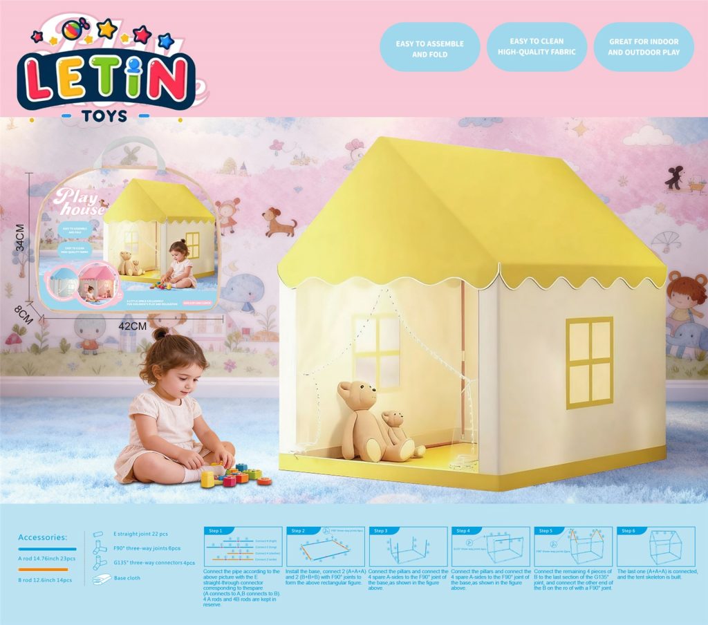 Kids Foldable Play Tent Playhouse