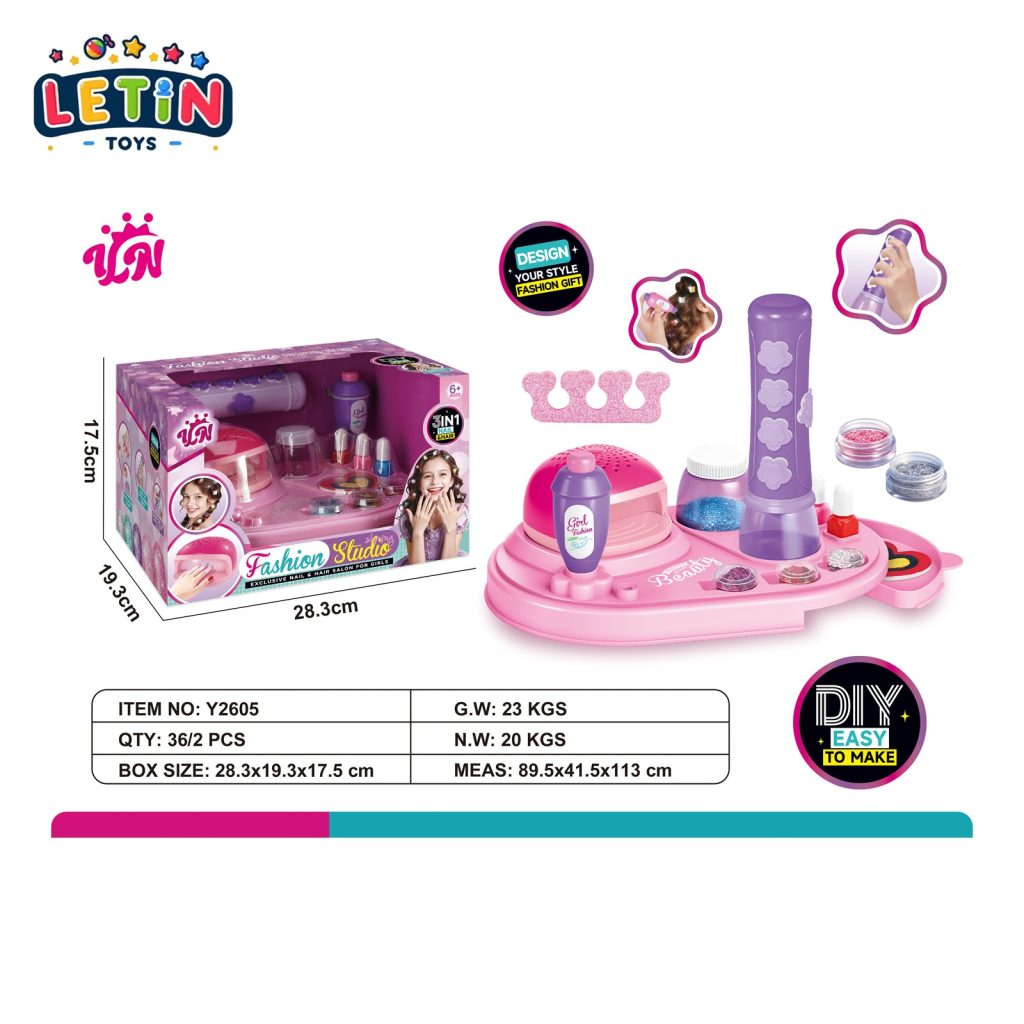 3-in-1 DIY Hair and Nail Beauty Set with Lights