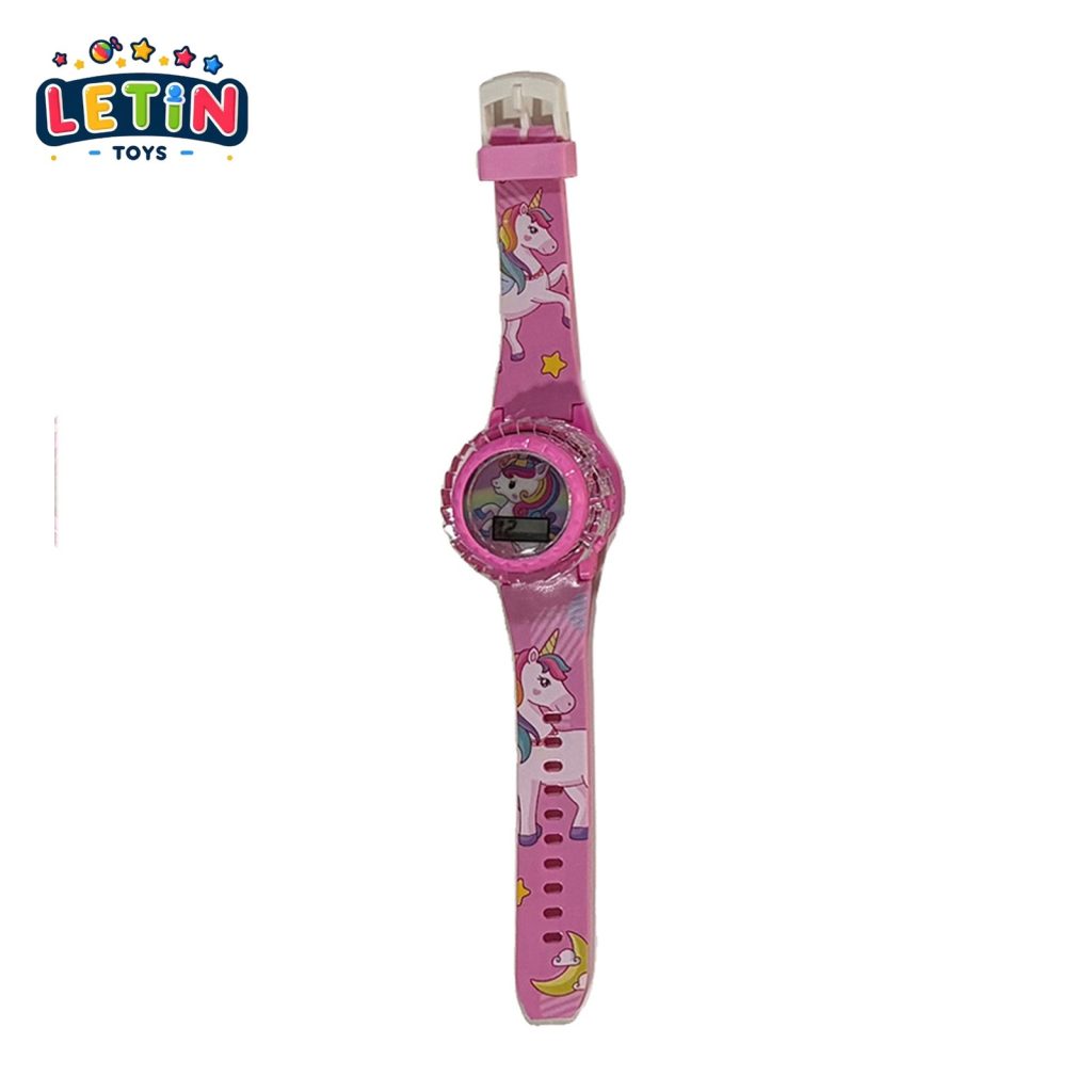 Unicorn Spinning Light-Up Musical Toy Watch