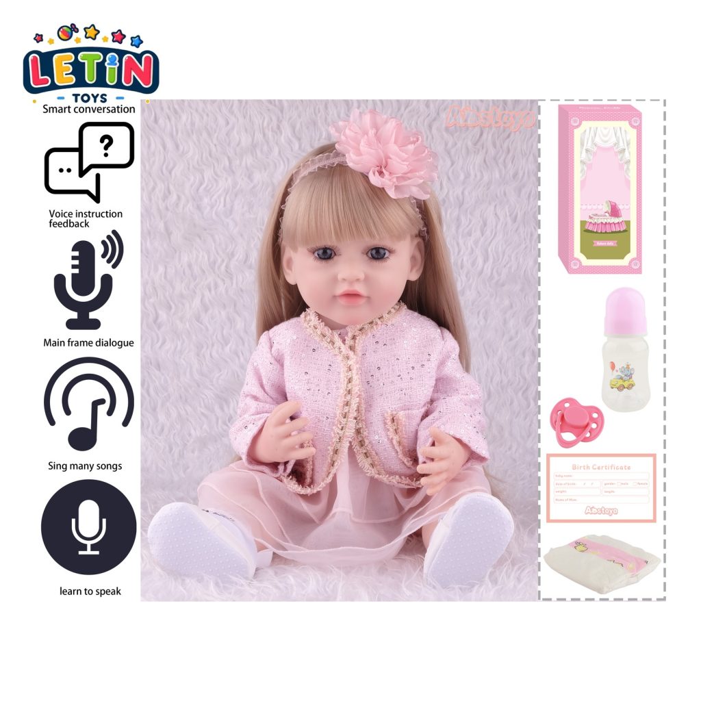 55cm Talking Reborn Baby Doll 22 inch with Voice Dialogue – Style 2