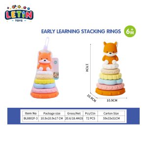Soft Vinyl Fox Stacking Toy