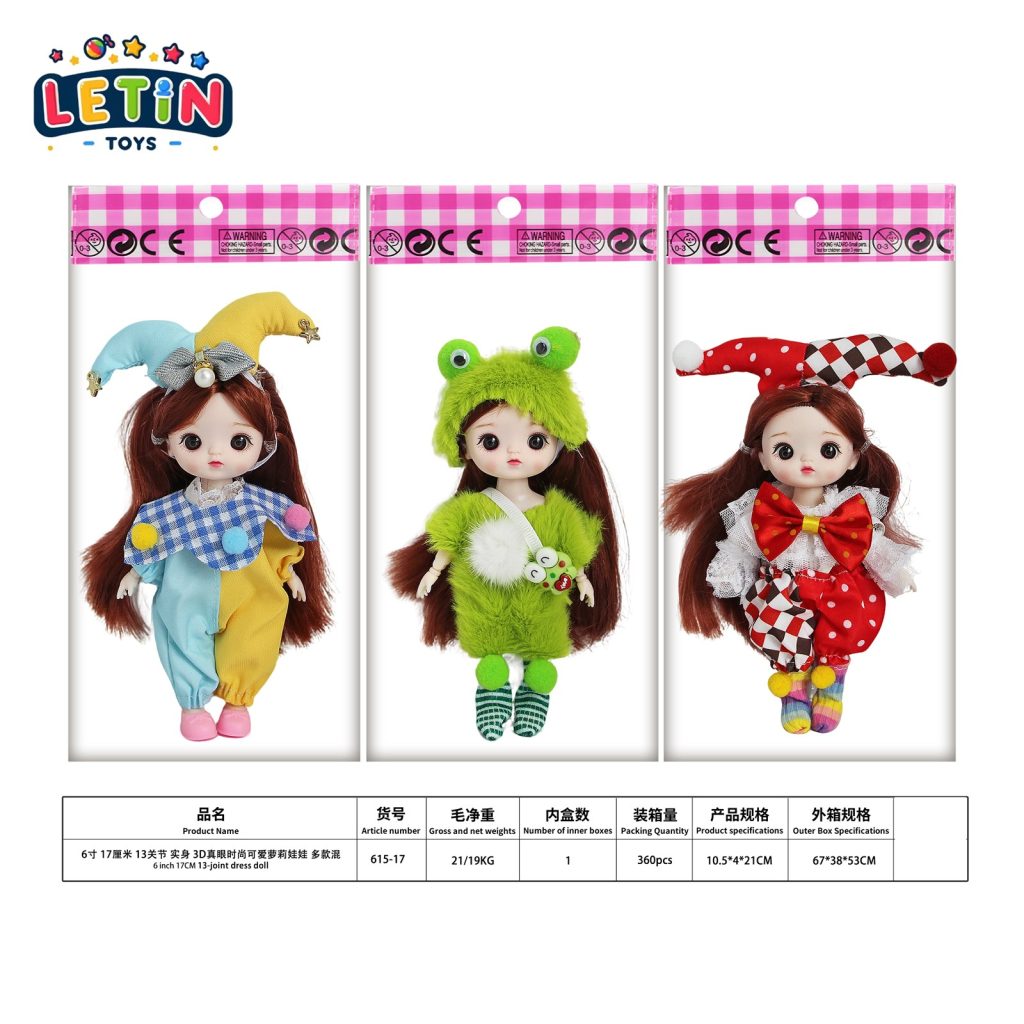 6-inch Fashion Anime Doll (13 Joints, 3 Styles)