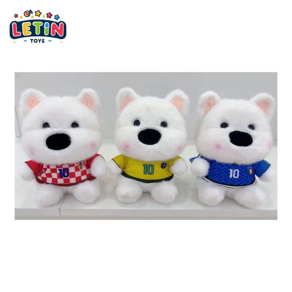 Soccer Puppy Plush Toy (3 Colors)