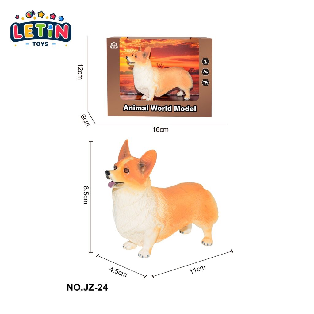 Solid Corgi Dog Figure