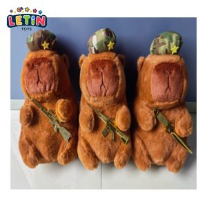 Soldier Capybara Plush Toy