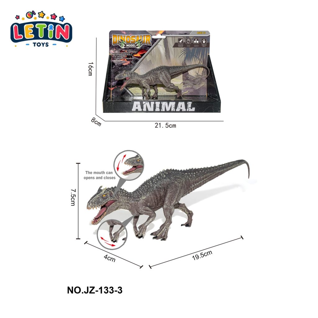 Solid Tyrannosaurus Dinosaur Figure with Movable Jaw