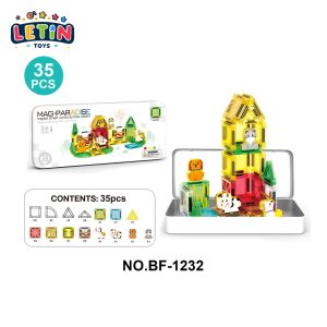 Mini Farm Animal Magnetic Tiles Building Set (35 Pcs)