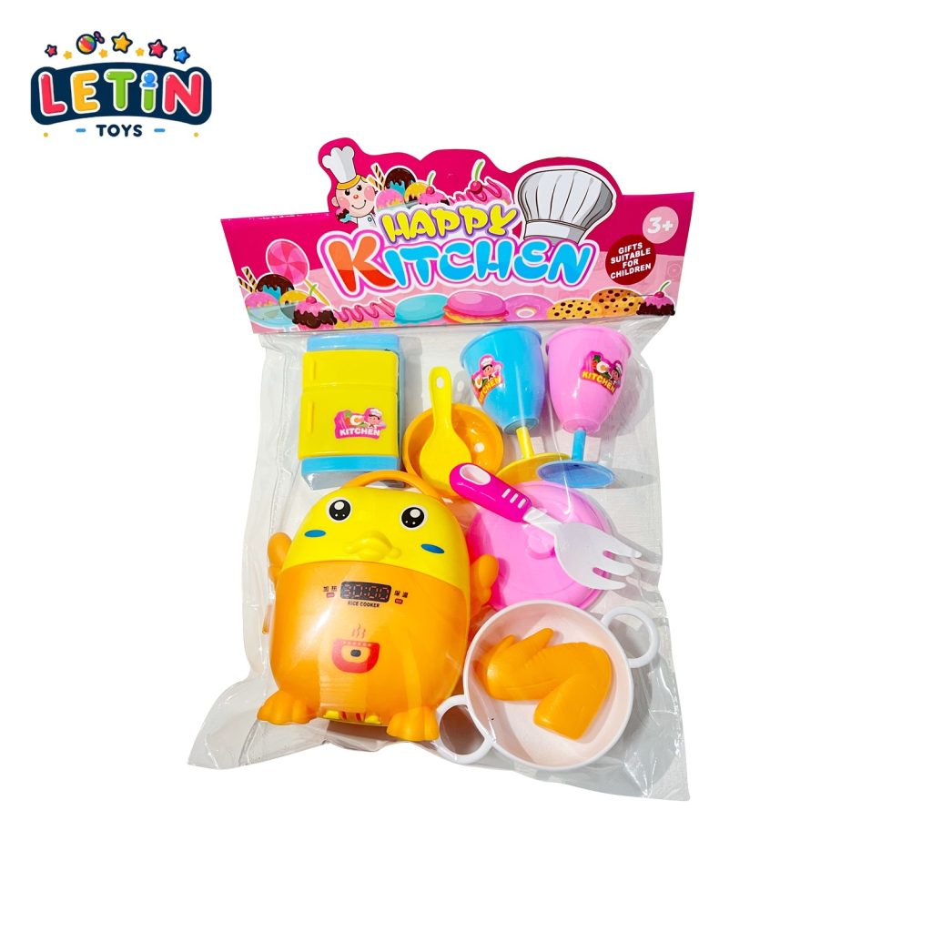 Cartoon BBQ Grill Kitchen Play Set with Accessories