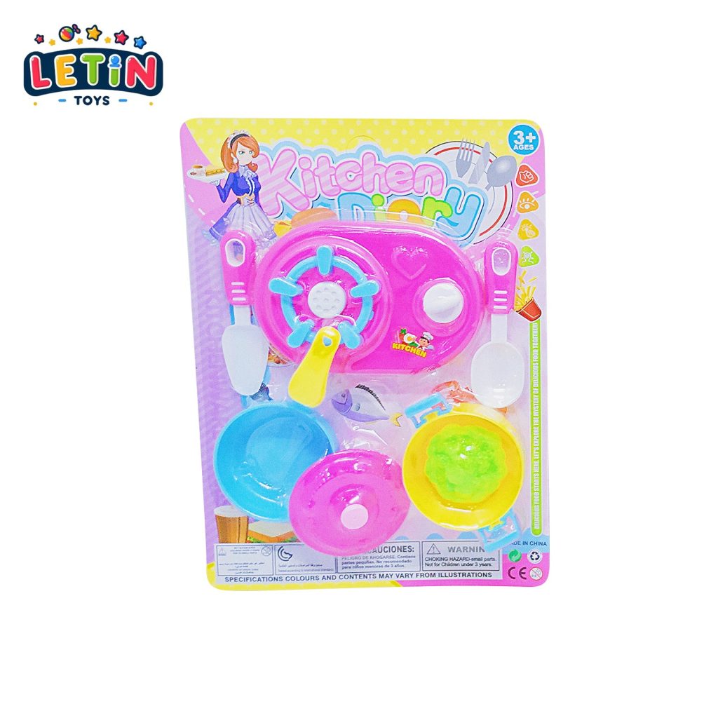 Cartoon Kitchen Tableware Play Set