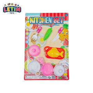 Cartoon Tableware Kitchen Play Set (Solid Colors)