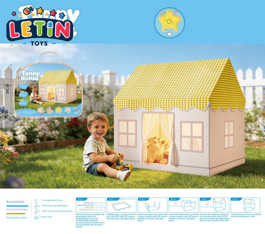 Kids Play House Tent with Music