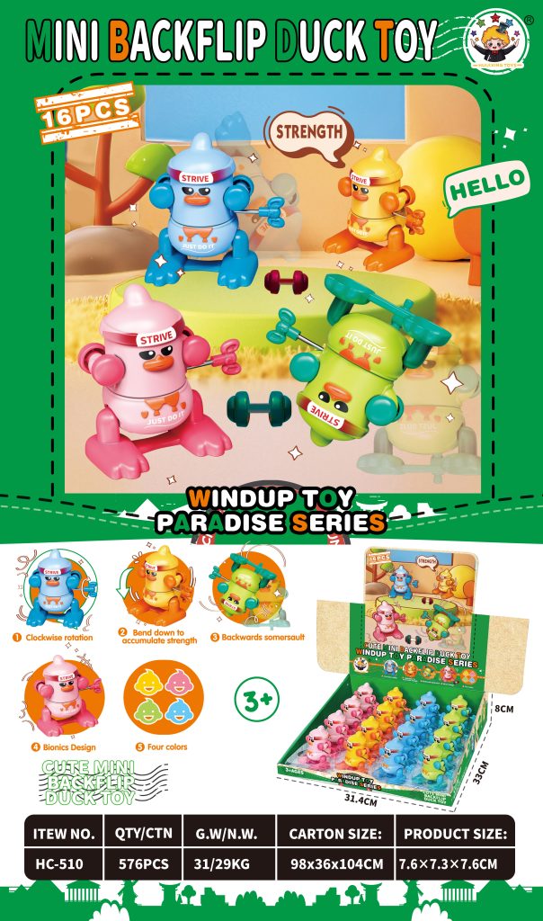 Somersault Duck Wind-up Toy (16pcs)