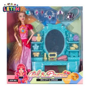 11-Joint Fashion Doll with Vanity Table Set