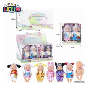 Sleeping Baby Doll, 4-Inch, 6-Piece Assorted Set