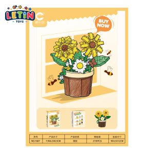 219-Piece Sunflower Micro Building Blocks Set