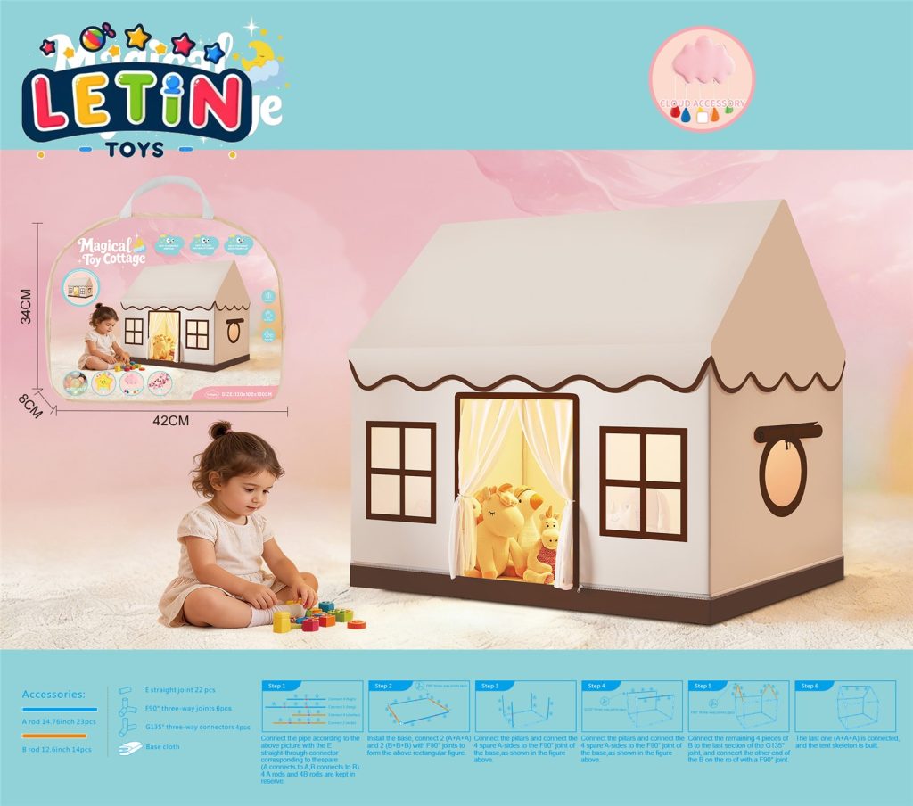 Kids Pop-Up Play Tent Playhouse