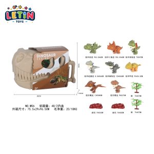 Dinosaur Hand Chomper Set (12 Pieces with Storage Head)