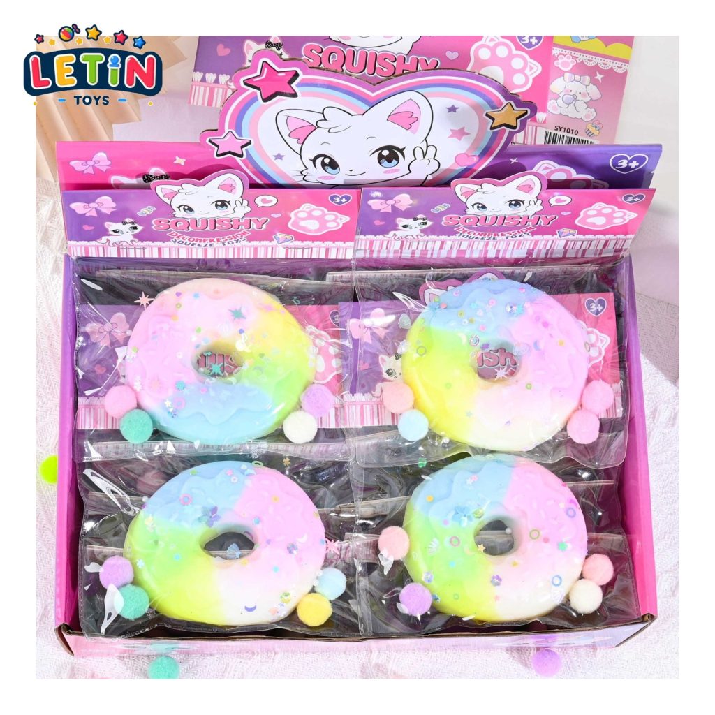Donut Squishy Toy, 16-Piece Set