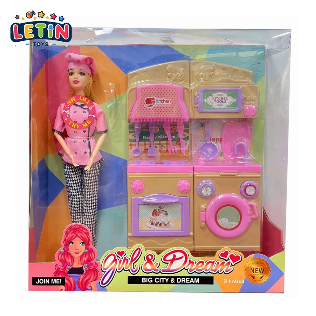 11-Joint Chef Fashion Doll with Accessories