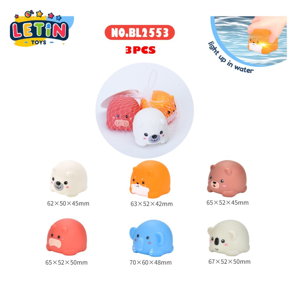 Light-Up Water Squirting Animal Figures, 6 Styles