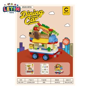 265-Piece Food Truck Micro Building Blocks Set