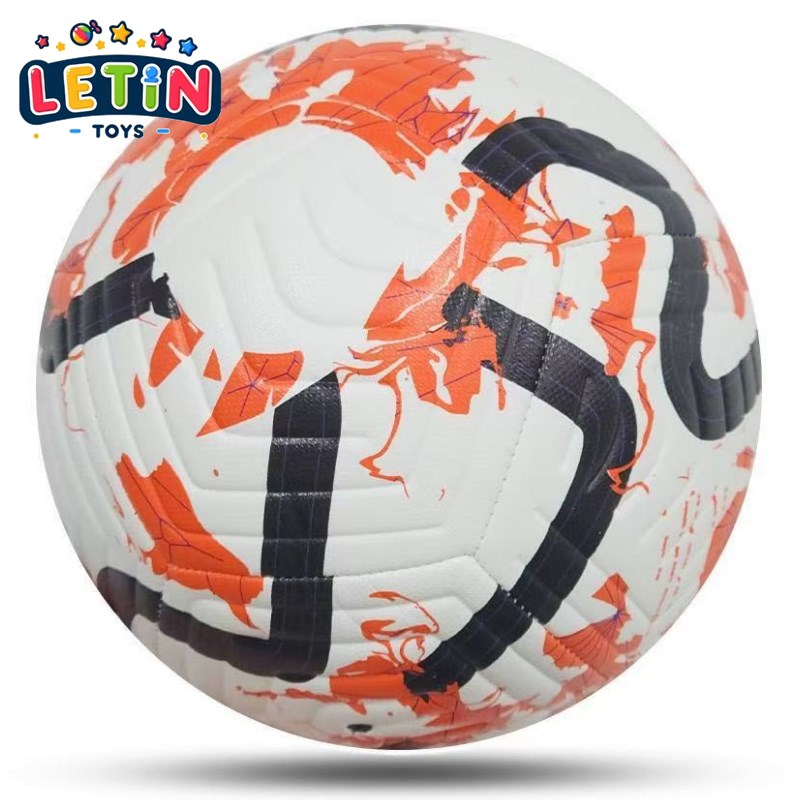 9-inch Machine-Stitched Soccer Ball (Orange Blossom)