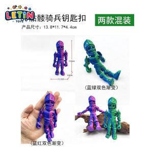 Articulated Skeleton Warrior Keychain Fidget (2 Colors)