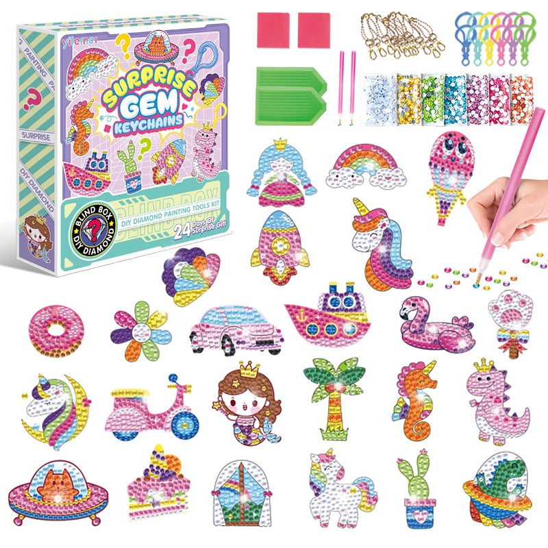 Surprise Blind Box Diamond Sticker Art (24 Pcs)