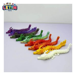 14cm Articulated Flexi Dragon Fidget Toy (Multicolor)