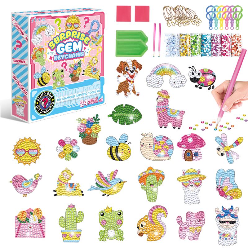 Surprise Blind Box Diamond Sticker Art (24 Pcs, Assorted)