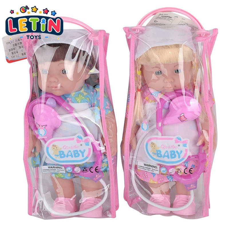 12-inch Baby Doll with Stethoscope Set