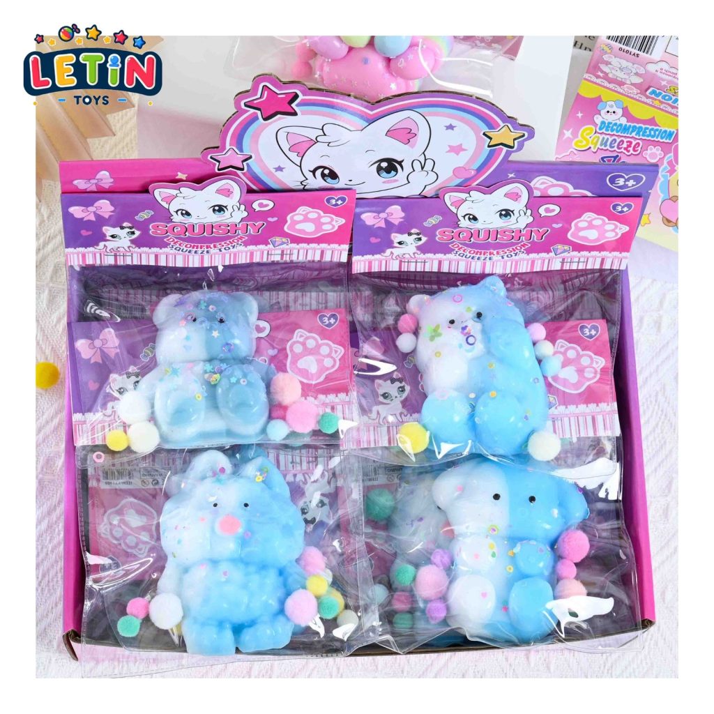 Cartoon Animal Squishy Toys (12 Pieces, 4 Styles)