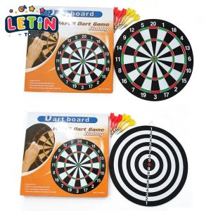 15-inch Wooden Dartboard with Steel-Tip Darts