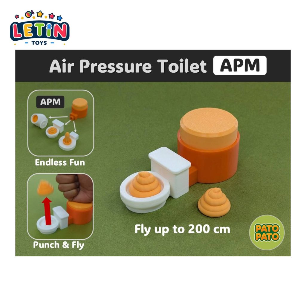 Air Pressure Toilet Launcher Novelty Toy