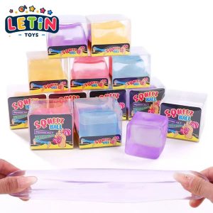 12-Piece Clear Ice-Cube Mochi Squishy (4 Colors)