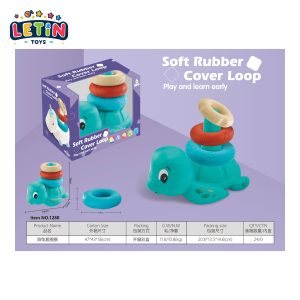 Soft Rubber Turtle Stacking Rings