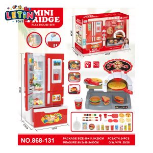 Refrigerator Playset with Pizza Set (Light and Sound)