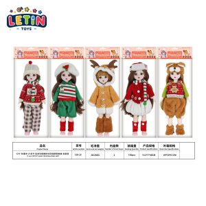 30cm Christmas Ball-Jointed Fashion Doll, 21 Joints (5 Styles)