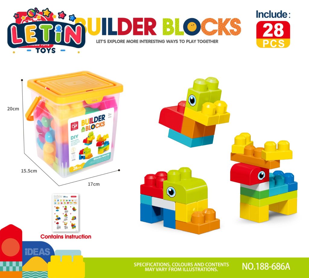 28PCS Animal Kingdom Building Blocks Set