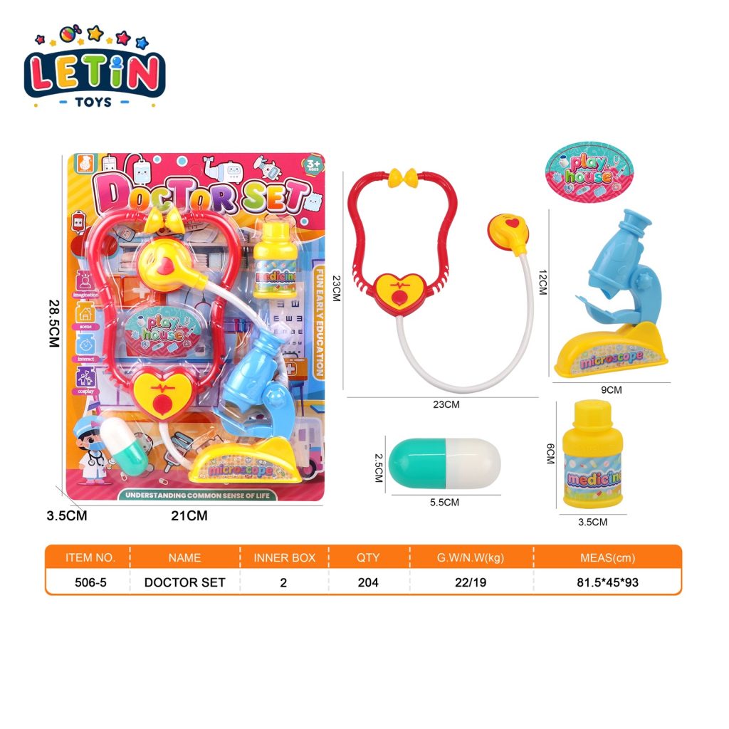 Cartoon Doctor Medical Play Set