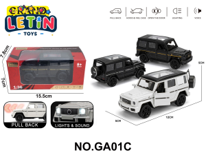 Benz G63 1:36 Diecast Car with Light & Sound (2 Colors)