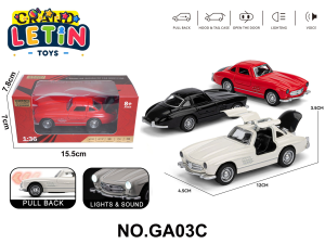 Benz 300SL 1:36 Diecast Car with Light & Sound (3 Colors)